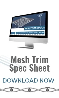 MeshTrim: A Metal U Channel Trim for Woven Wire Mesh